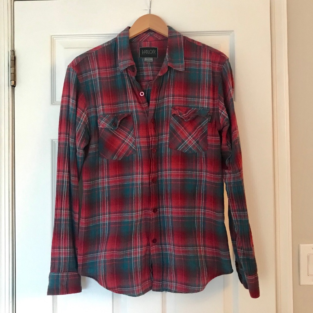 Plaid Flannel Button Up